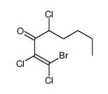 1-bromo-1,2,4-trichlorooct-1-en-3-one结构式