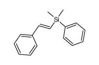(E)-1-[dimethyl(phenyl)silyl]-2-phenylethylene结构式