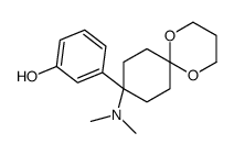 3-[9-(dimethylamino)-1,5-dioxaspiro[5.5]undecan-9-yl]phenol结构式