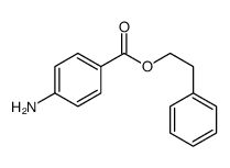 4-氨基苯甲酸2-苯乙基酯结构式