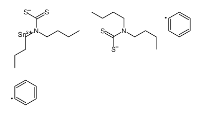 [dibutylcarbamothioylsulfanyl(diphenyl)stannyl] N,N-dibutylcarbamodithioate Structure