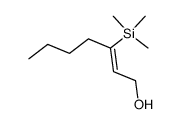 (Z)-3-trimethylsilyl-2-hepten-1-ol结构式