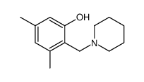 3,5-dimethyl-2-(piperidin-1-ylmethyl)phenol结构式
