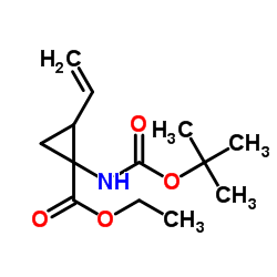 1-叔丁氧羰基氨基-2-乙烯基环丙烷甲酸乙酯图片