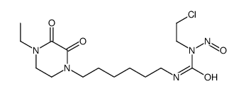 1-(2-chloroethyl)-3-[6-(4-ethyl-2,3-dioxopiperazin-1-yl)hexyl]-1-nitrosourea Structure