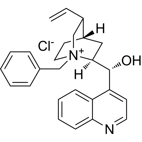 (8S,9R)-(-)-N-Benzylcinchonidinium chloride Structure