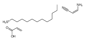 [(E)-2-cyanoethenyl]azanium,dodecane-1-thiol,prop-2-enoic acid结构式