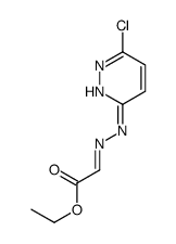 ethyl 2-[(6-chloropyridazin-3-yl)hydrazinylidene]acetate结构式