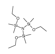 Tris-(aethoxy-dimethyl-silyl)-amin Structure