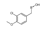 (3-chloro-4-methoxyphenyl)methyl-hydroxyboron Structure