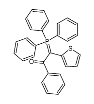 1-phenyl-2-(thiophen-2-yl)-2-(triphenyl-l5-phosphanylidene)ethan-1-one Structure