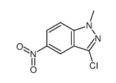 3-chloro-1-methyl-5-nitro-1H-indazole结构式