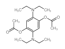 1,4-Benzenediol,2,5-bis(diethylamino)-, 1,4-diacetate Structure