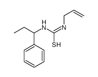 1-(1-phenylpropyl)-3-prop-2-enylthiourea Structure