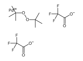 2-tert-butylperoxy-2-methylpropane,palladium(2+),2,2,2-trifluoroacetate结构式