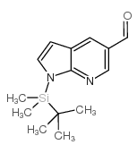 1H-Pyrrolo[2,3-b]pyridine-5-carboxaldehyde, 1-[(1,1-dimethylethyl)dimethylsilyl]- Structure