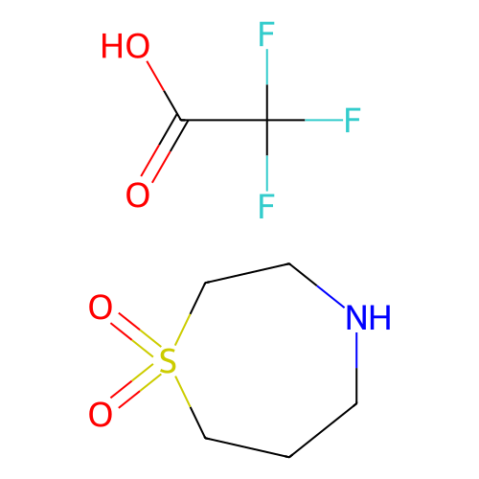1,4-Thiazepane-1,1-dioxide trifluoroacetate Structure