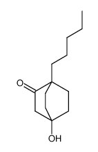 1-hydroxy-4-pentylbicyclo[2.2.2]octan-3-one结构式