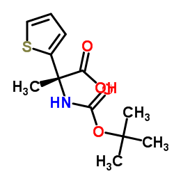 Boc-D-3-(2-噻吩基)-丙氨酸结构式