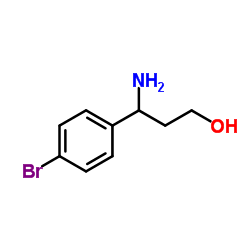 3-(4-溴苯基)-dl-beta-丙氨醇结构式