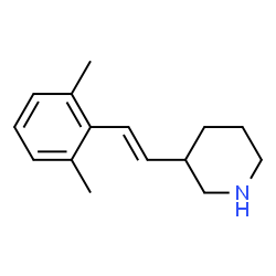 Piperidine, 3-[(1E)-2-(2,6-dimethylphenyl)ethenyl]- (9CI) Structure