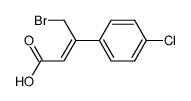 (Z)-4-bromo-3-(4-chlorophenyl)but-2-enoic acid结构式