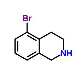 5-溴-1,2,3,4-四氢异喹啉结构式