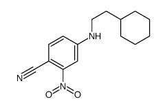 4-(环己基乙基氨基)-2-硝基苯甲腈结构式