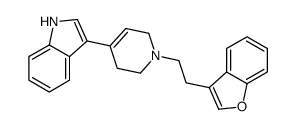 3-[1-[2-(1-benzofuran-3-yl)ethyl]-3,6-dihydro-2H-pyridin-4-yl]-1H-indole结构式
