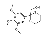 [2-(3,4,5-trimethoxyphenyl)-1,3-dithian-2-yl]methanol结构式