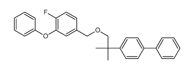 1-fluoro-4-[[2-methyl-2-(4-phenylphenyl)propoxy]methyl]-2-phenoxybenzene Structure