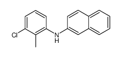 (3-chloro-2-methyl-phenyl)-[2]naphthyl-amine结构式