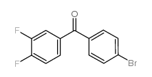 4-溴-3,4-二氟苯甲酮结构式