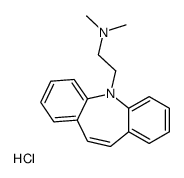 (beta-Dimethylaminoethyl)-5 dibenzo(b,f) 5H azepine chlorhydrate [Fren ch] Structure