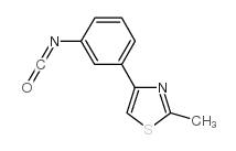 4-(3-异氰酸苯酯)-2-甲基-1,3-噻唑结构式