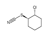 (+/-)-trans-2-chloro-cyclohexyl thiocyanate结构式