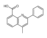 8-Quinolinecarboxylic acid, 4-methyl-2-phenyl结构式
