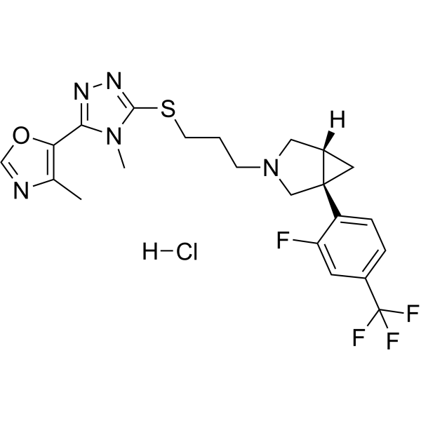 (-)-GSK598809 hydrochloride结构式