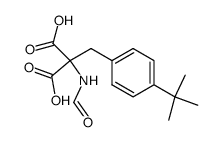 (4-tert-butyl-benzyl)-formamidomalonic acid Structure