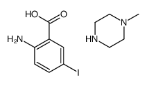 2-amino-5-iodobenzoic acid,1-methylpiperazine Structure