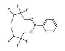 di(1,1,3-trihydrotetrafluoropropyl)phenyl phosphonite结构式