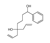 1-phenyl-5-prop-2-enyloct-7-ene-1,5-diol结构式