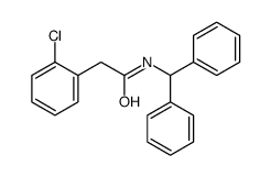 N-benzhydryl-2-(2-chlorophenyl)acetamide Structure