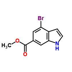 Methyl 4-bromo-1H-indole-6-carboxylate structure