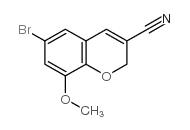 6-溴-8-甲氧基-2H-色烯-3-甲腈结构式