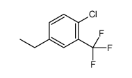 1-chloro-4-ethyl-2-(trifluoromethyl)benzene Structure