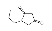 1-propylpyrrolidine-2,4-dione结构式