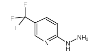 2-肼基-5-三氟甲基砒啶结构式