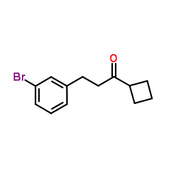 3-(3-Bromophenyl)-1-cyclobutyl-1-propanone结构式