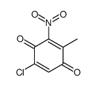 5-chloro-2-methyl-3-nitrocyclohexa-2,5-diene-1,4-dione结构式
